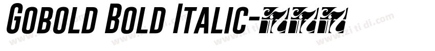 Gobold Bold Italic字体转换 Gobold Bold Italic字体转换